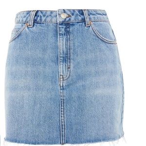 Topshop denim skirt